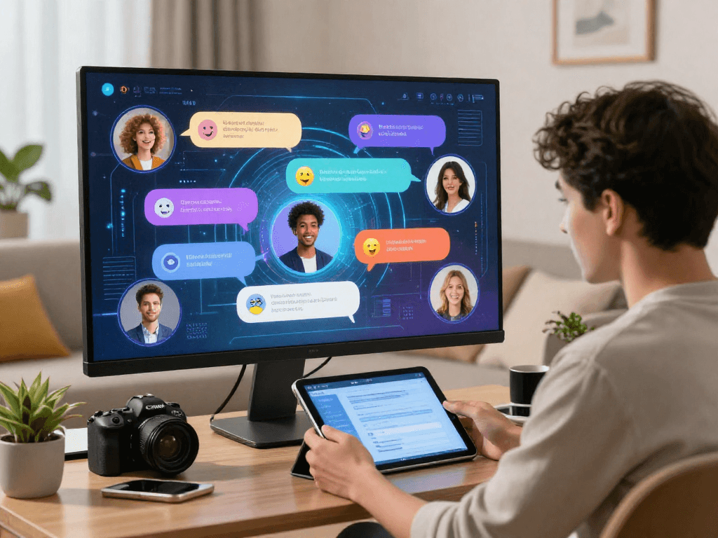 Engaging ai porn chat interaction showcasing a vibrant user interface and communication elements that enhance the experience.