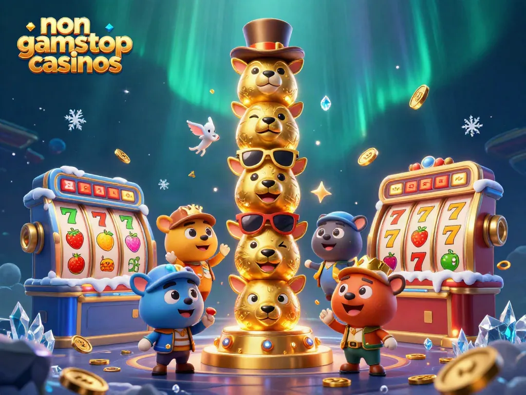 Engage with thrilling non gamstop casinos illustrated in a captivating 3D casino scene