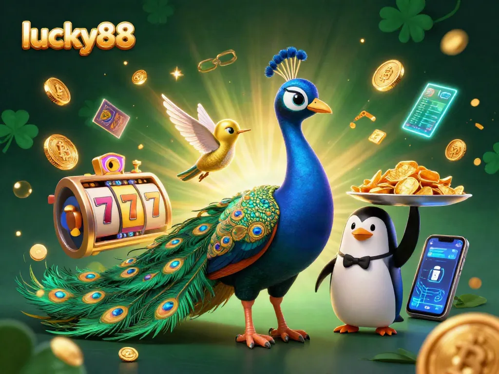 Spin the lucky88 slots and win big with this vibrant casino-themed illustration.